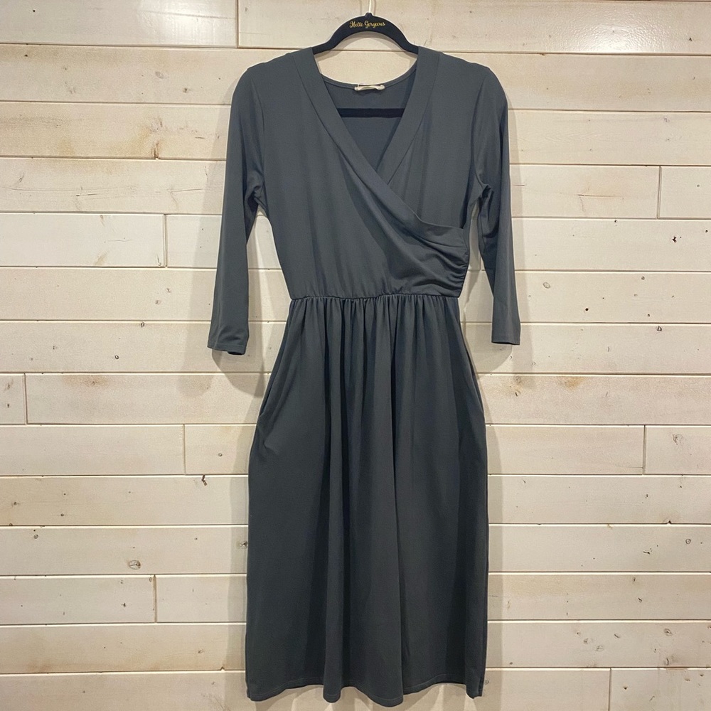 Reb in J. wrap bodice dress EUC